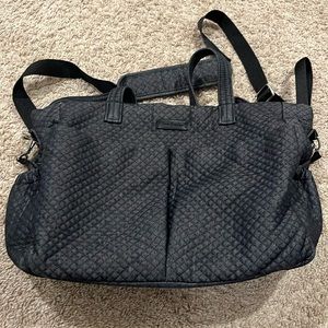 Vera Bradley diaper bag interior/exterior pockets, changing pad. Denim navy. EUC